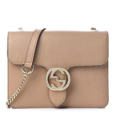 GUCCI Dollar Calfskin Small Interlocking G Shoulder 